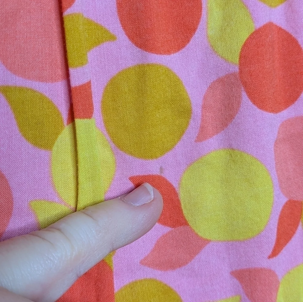 Du Pareil Au Meme pink orange yellow citrus fruit print summer dress 8